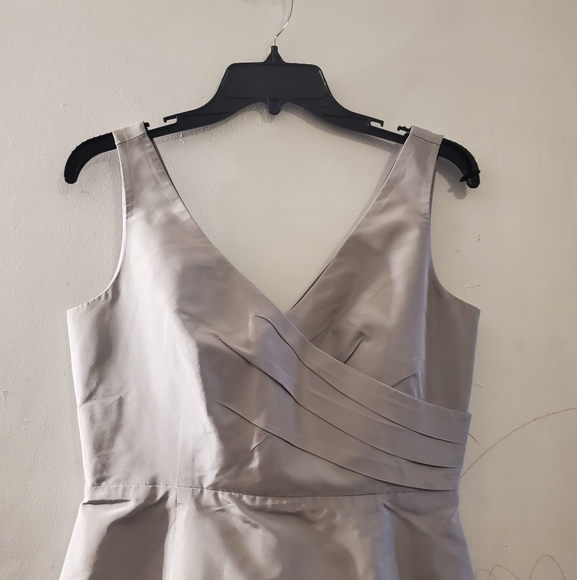 J.Crew Womens Gray Back Zip Bridesmaids Dress 4 - Picture 4 of 9